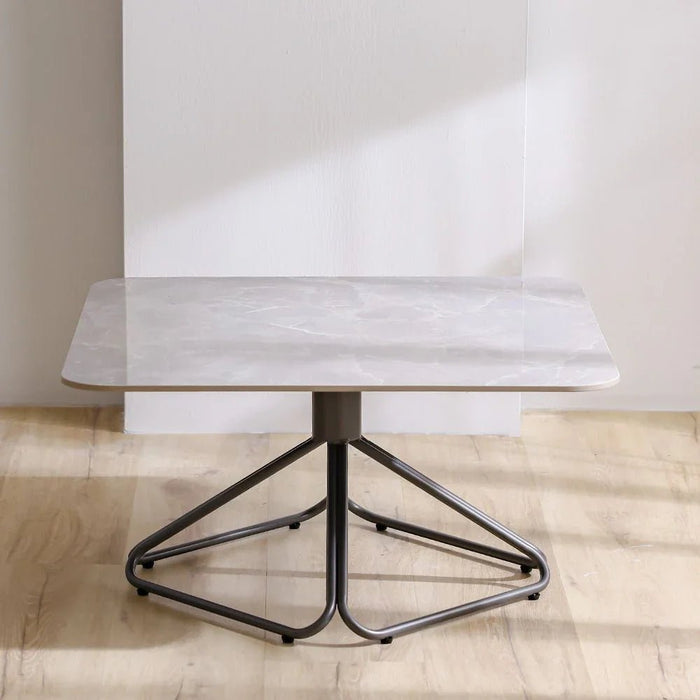 Parker Coffee Table - Set of 2 - Ivory/Grey/Gunmetal Black - With 2-Year Warranty
