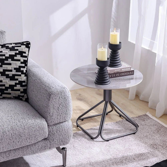 Parker Coffee Table - Set of 2 - Ivory/Grey/Gunmetal Black - With 2-Year Warranty