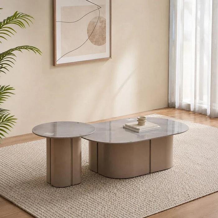 Linvel Coffee Table - Set of 2 - Blue Stone/Light Grey - With 2-Year Warranty