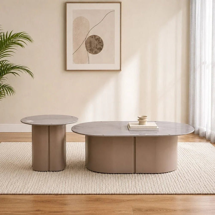 Linvel Coffee Table - Set of 2 - Blue Stone/Light Grey - With 2-Year Warranty