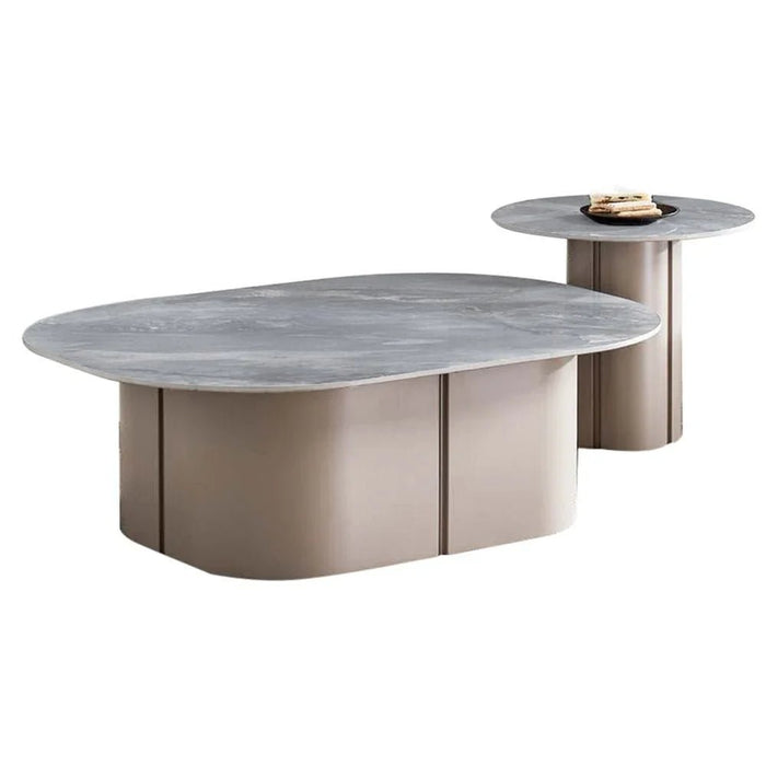 Linvel Coffee Table - Set of 2 - Blue Stone/Light Grey - With 2-Year Warranty