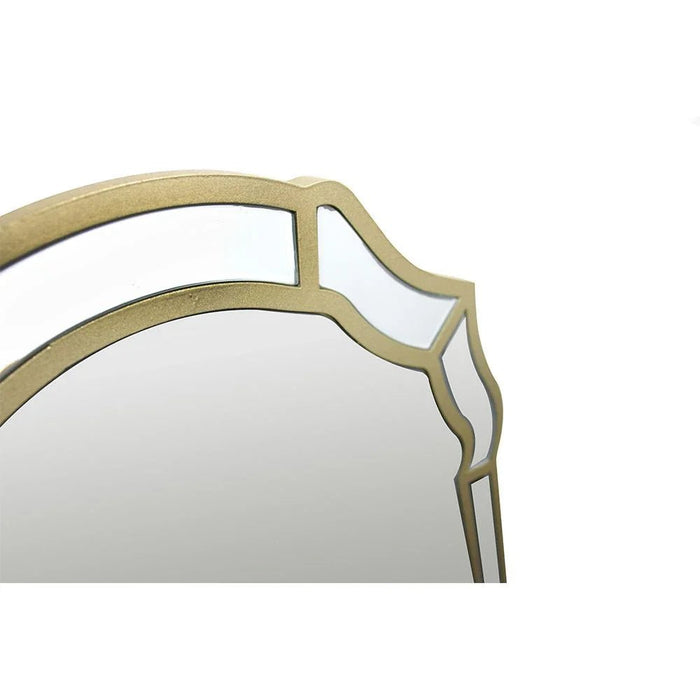 RizzaÊConsole Table With Ê Mirror- Glass / Beige