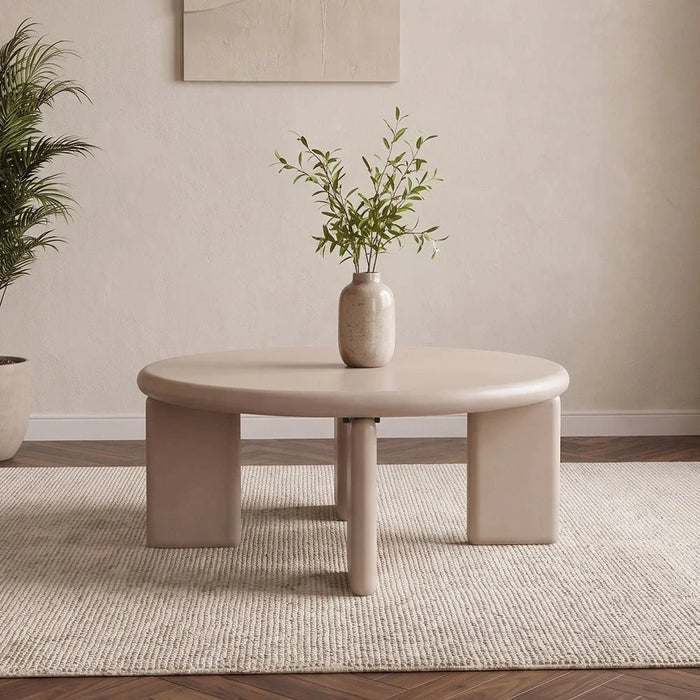 Morisson Round Coffee Table-Taupe