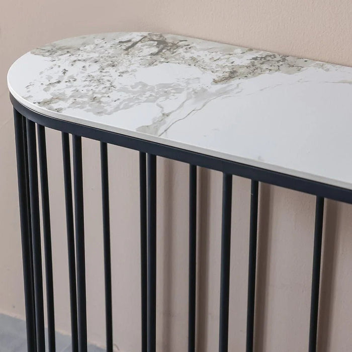 Elmont Console table Ceramic- White/Black