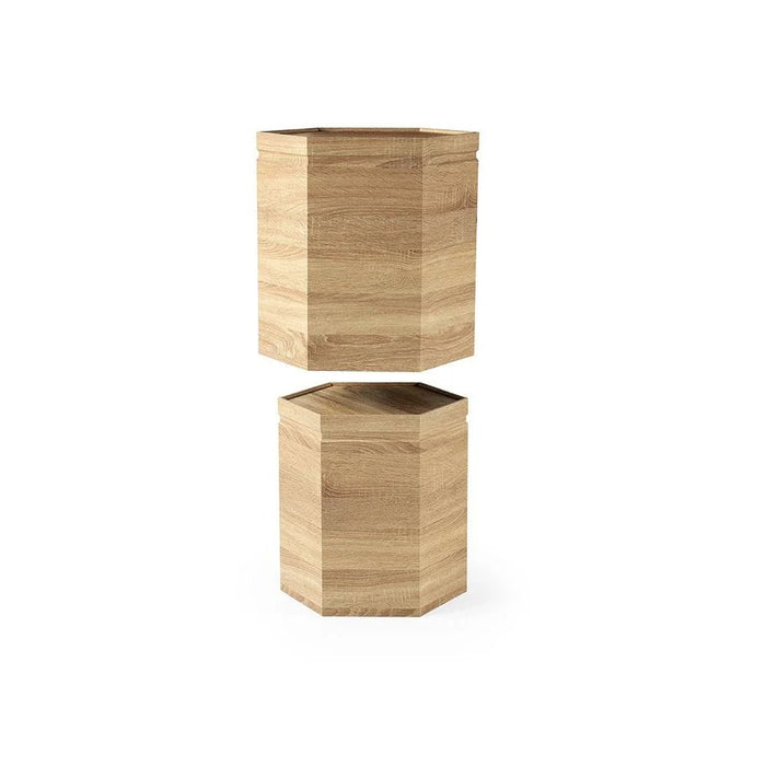 Lupi Set of 3 Nest of Table - Oak