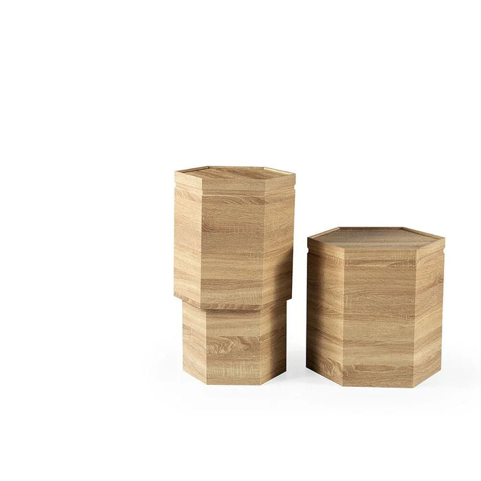 Lupi Set of 3 Nest of Table - Oak