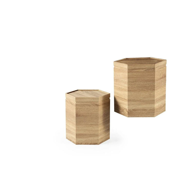 Lupi Set of 3 Nest of Table - Oak