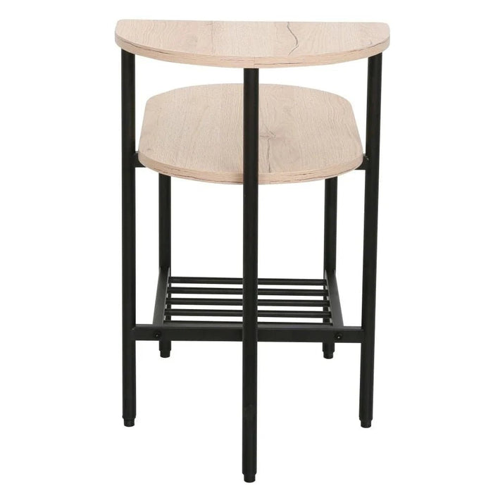 Jayde Side Table-Oak/Black
