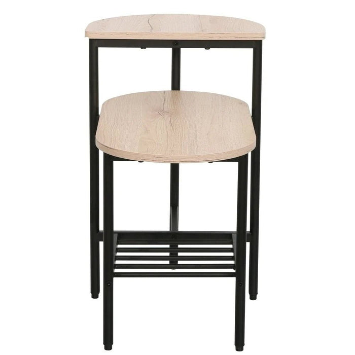 Jayde Side Table-Oak/Black