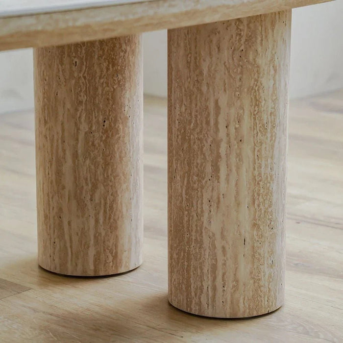 Nordic Coffee Table - Beige/White - With 2-Year Warranty
