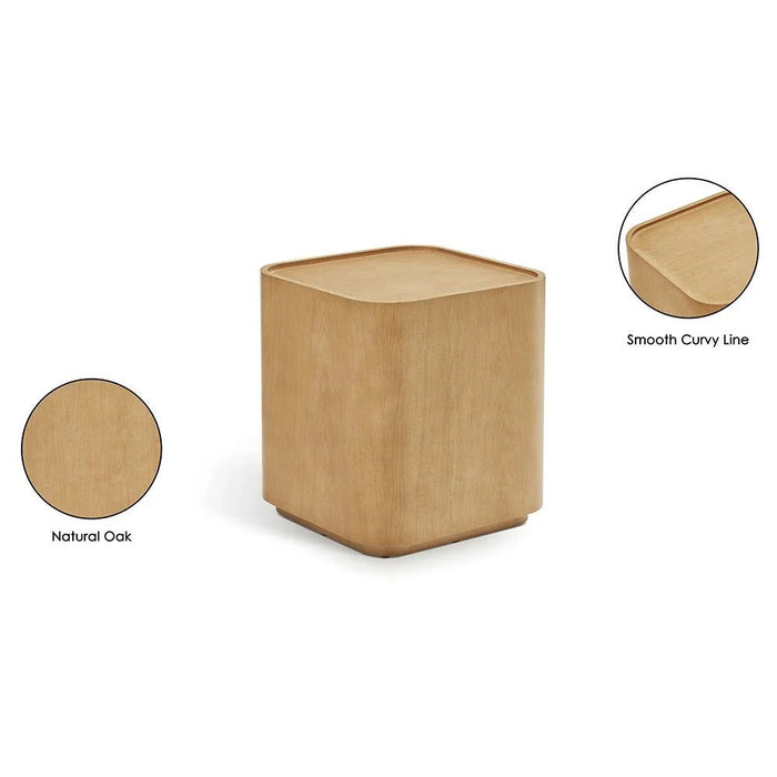 Nordomi Set of 2 Coffee and End Table Set - Natural Oak - With 2-Year Warranty