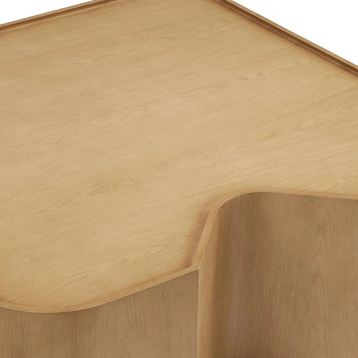 Nordomi Set of 2 Coffee and End Table Set - Natural Oak - With 2-Year Warranty