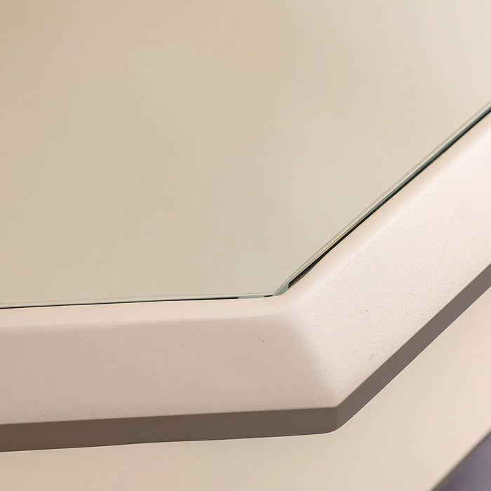 Azalea Coffee Table-Glass/Champagne Gold