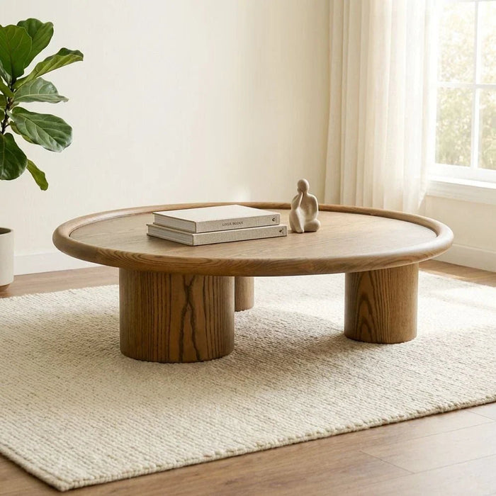Oboro Wooden Coffee Table - Walnut - With 2-Year Warranty
