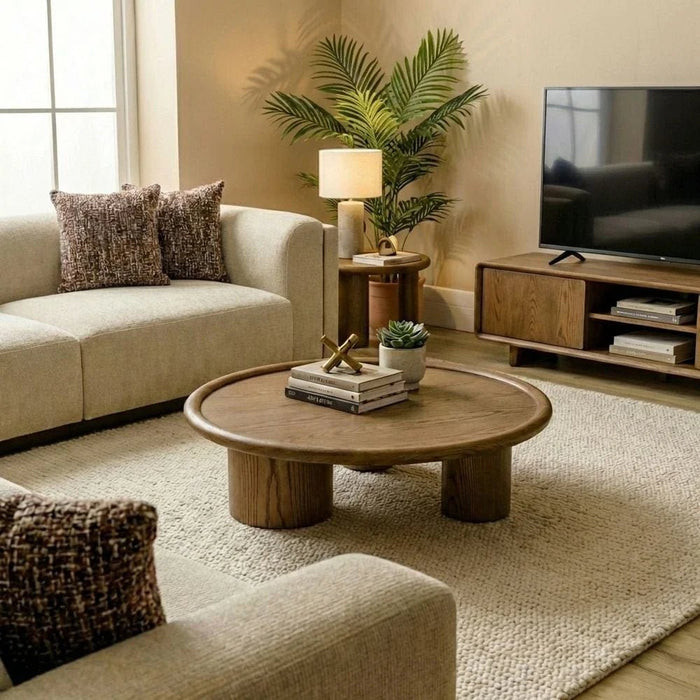 Oboro Wooden Coffee Table - Walnut - With 2-Year Warranty