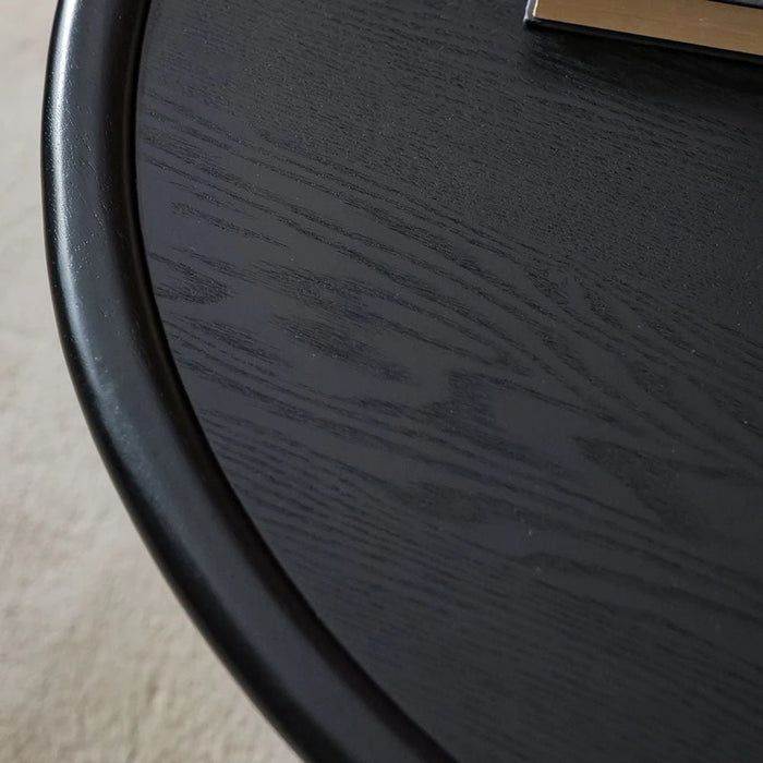 Tokishi Round Coffee Table - Black - With 2-Year Warranty