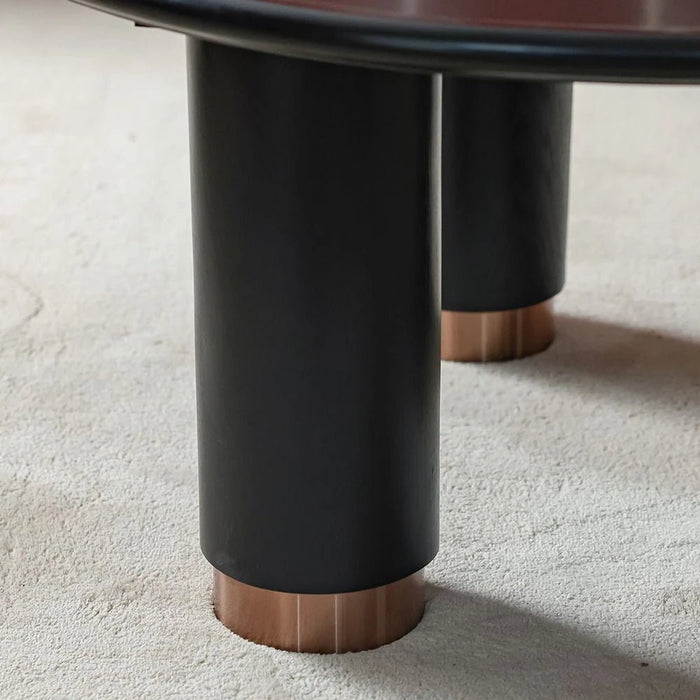 Tokishi Round Coffee Table - Black - With 2-Year Warranty