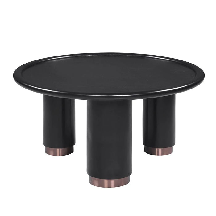 Tokishi Round Coffee Table - Black - With 2-Year Warranty