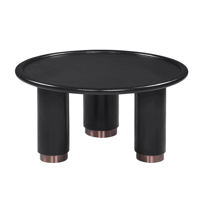 Tokishi Round Coffee Table - Black - With 2-Year Warranty