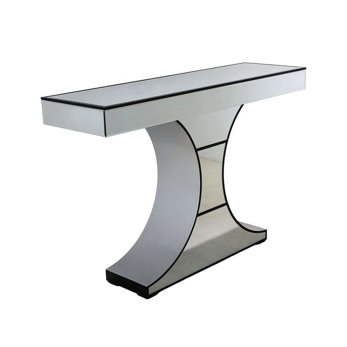 Nexxus Console Table - Silver/Black - With 2-Year Warranty