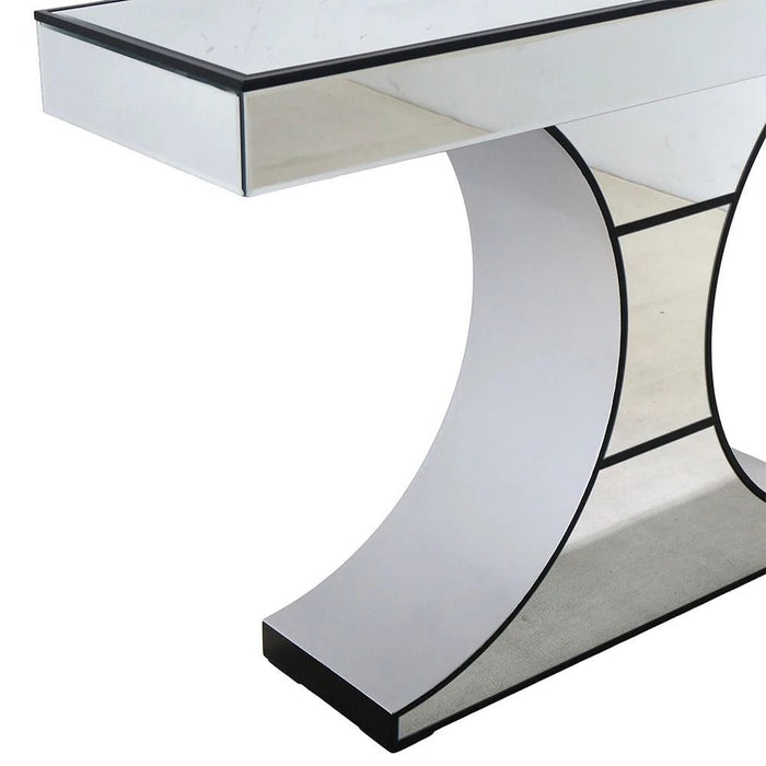 Nexxus Console Table - Silver/Black - With 2-Year Warranty