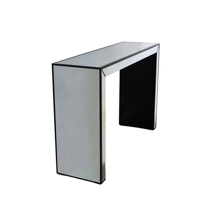 Straton Console Table - Silver/Black - With 2-Year Warranty
