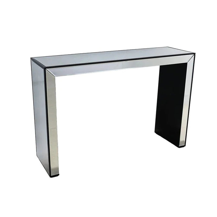 Straton Console Table - Silver/Black - With 2-Year Warranty