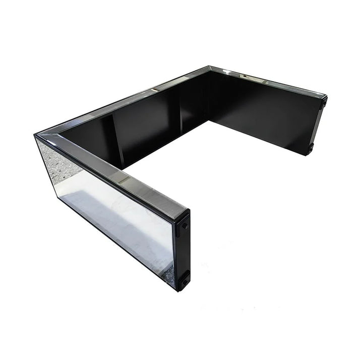 Straton Console Table - Silver/Black - With 2-Year Warranty