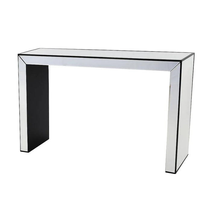 Straton Console Table - Silver/Black - With 2-Year Warranty