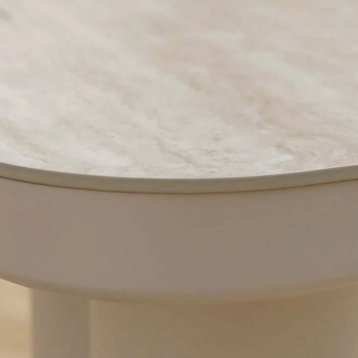 Scandi End Table -Beige