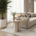 Scandi End Table -Beige Danube Home