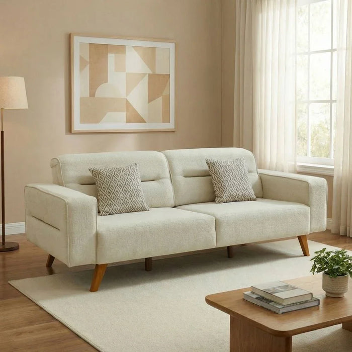 Kelbek 3-Seater Fabric Sofa