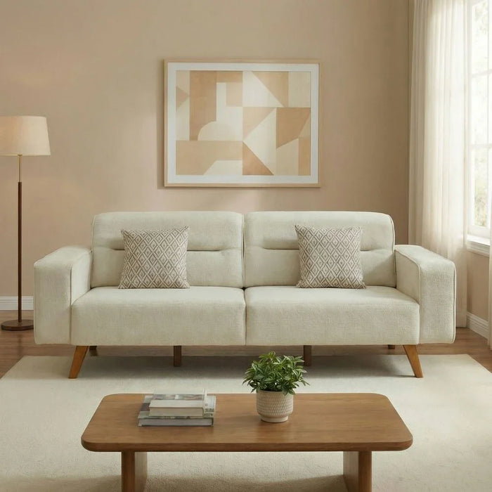 Kelbek 3-Seater Fabric Sofa
