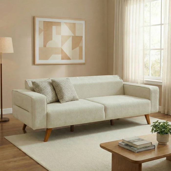 Kelbek 3-Seater Fabric Sofa
