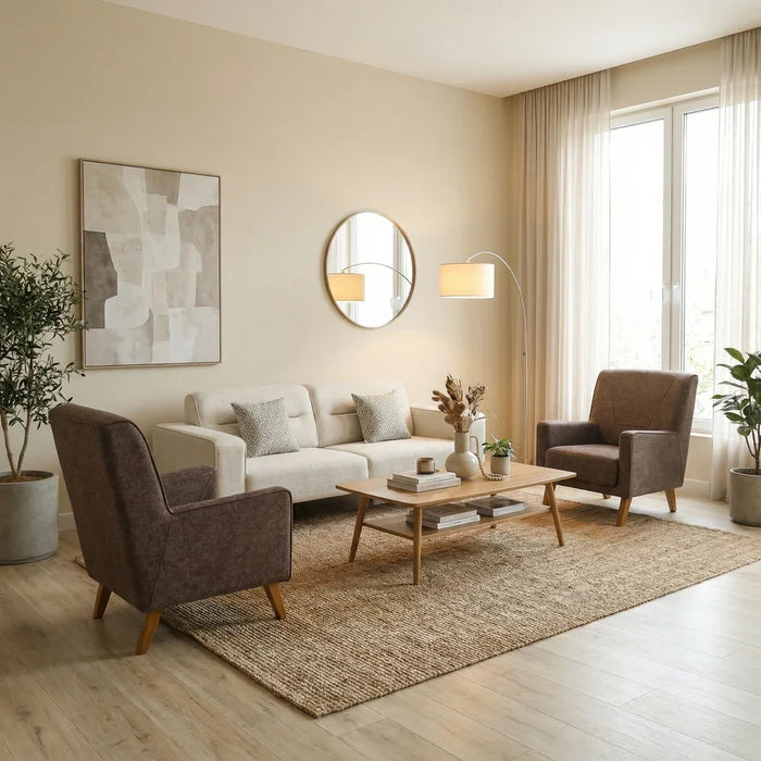 Kelbek 1-Seater Fabric Sofa