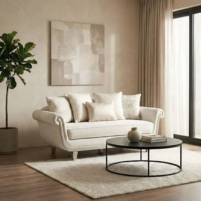 Bunbury 2 Seater Fabric Sofa-Beige
