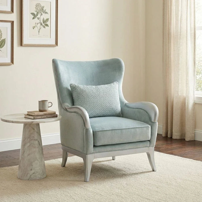 Busselton 1 Seater Fabric Sofa-Blue