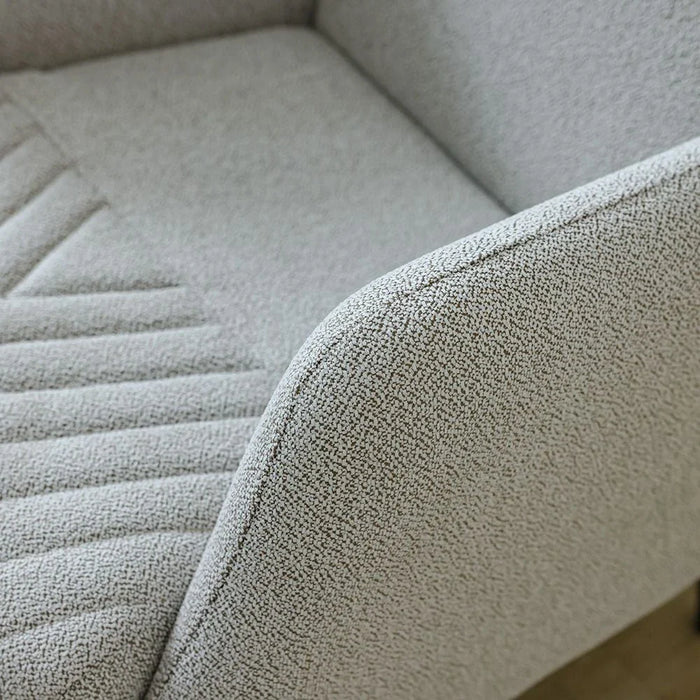 Elegance 1-Seater Fabric Sofa - Grey - With 2-Year Warranty