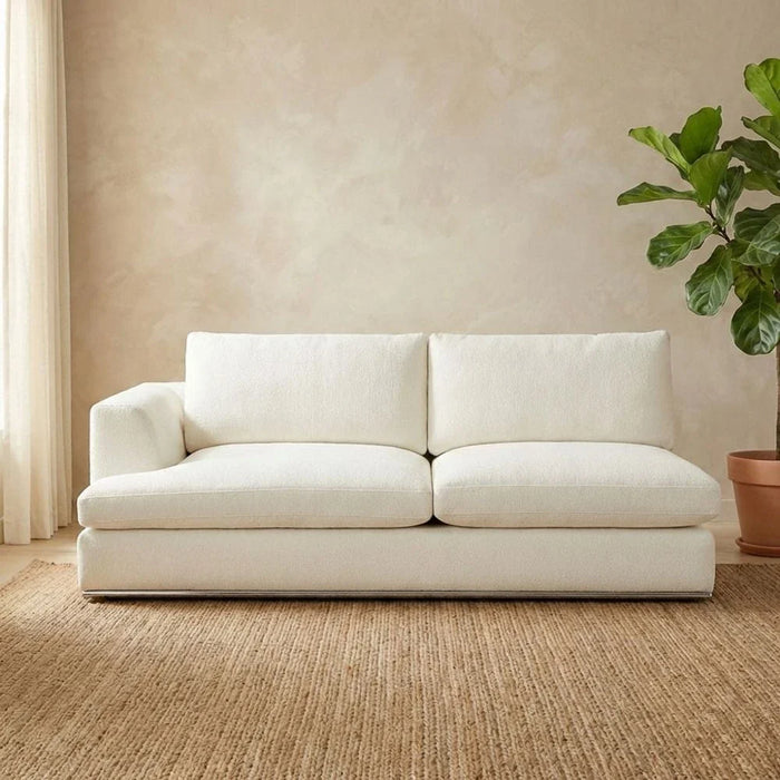 Paddington 2-Seater Left-Arm Fabric Modular Sofa _ Ivory