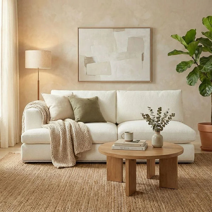 Paddington 2-Seater Left-Arm Fabric Modular Sofa _ Ivory