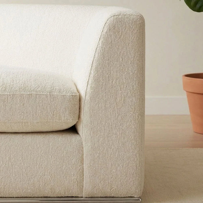 Paddington Corner Wedge Fabric Modular Sofa Ð Ivory