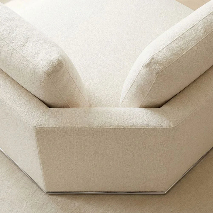 Paddington Corner Wedge Fabric Modular Sofa Ð Ivory