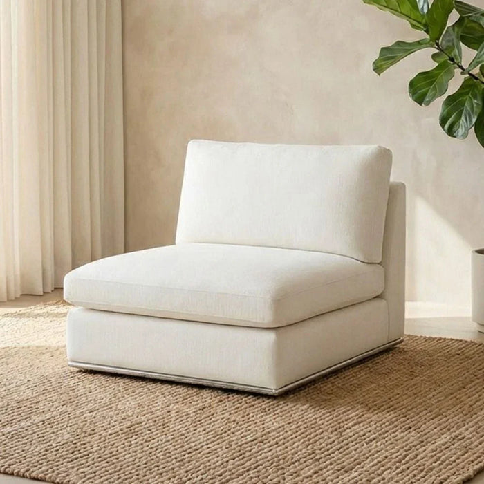 Paddington 1-Seater Armless Fabric Modular Sofa Ð Ivory