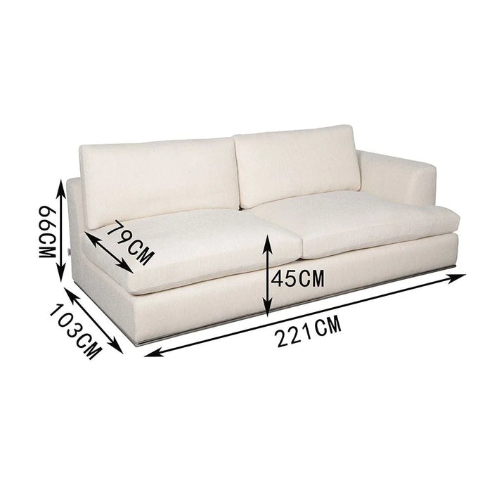 Paddington 2-Seater Right-Arm Fabric Modular Sofa Ð Ivory