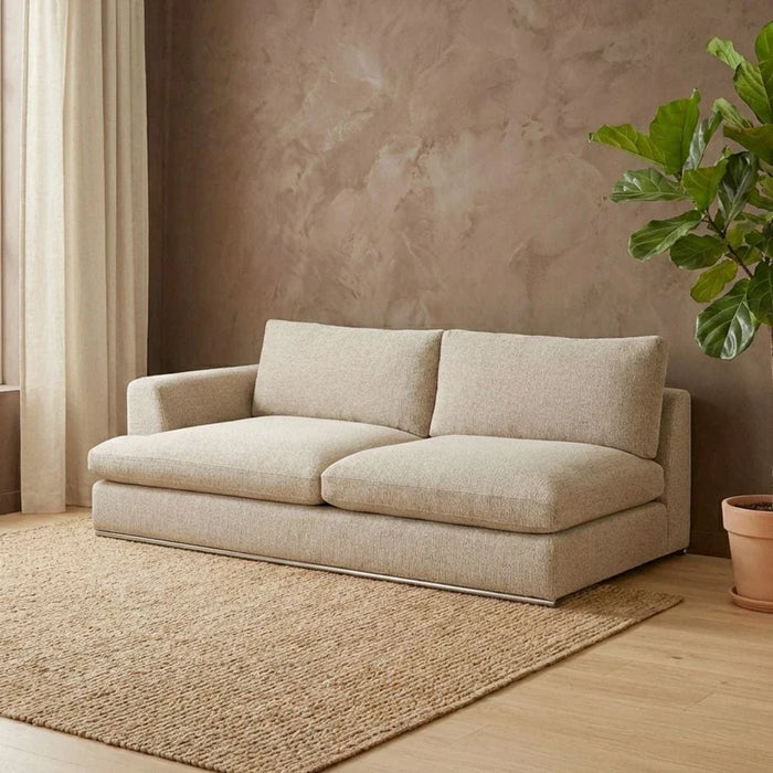 Paddington 2-Seater Left-Arm Fabric Modular Sofa Ð M_x008e_lange Brown