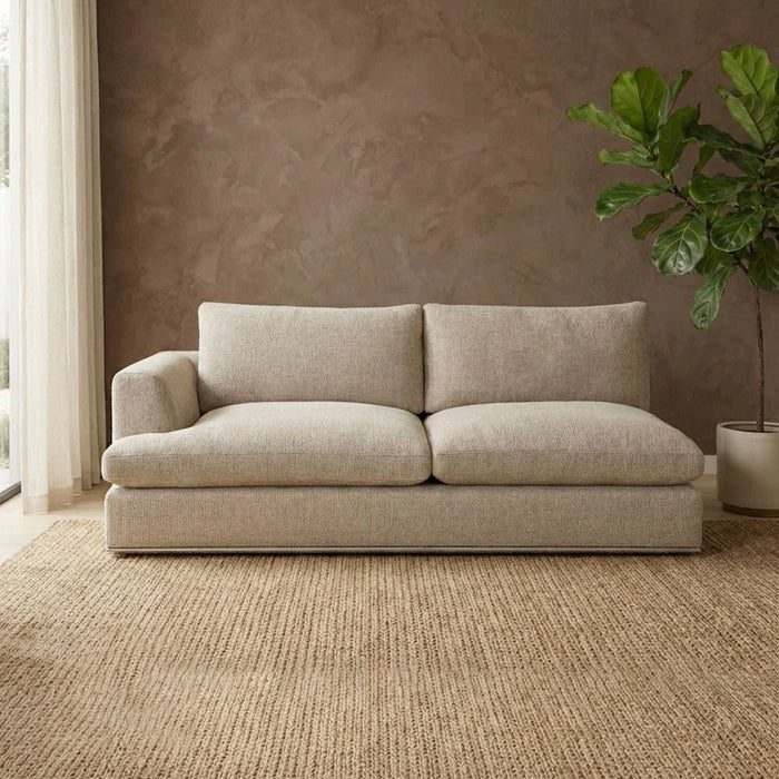 Paddington 2-Seater Left-Arm Fabric Modular Sofa Ð M_x008e_lange Brown