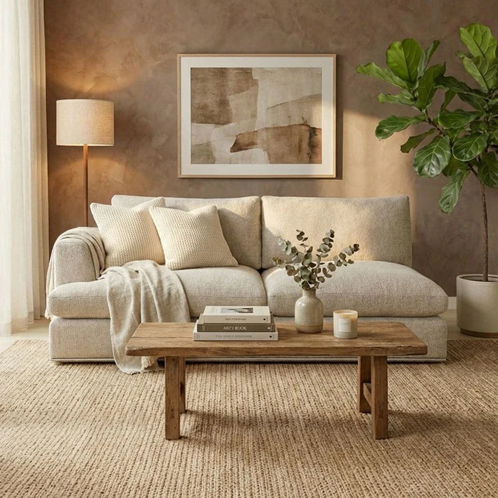 Paddington 2-Seater Left-Arm Fabric Modular Sofa Ð M_x008e_lange Brown