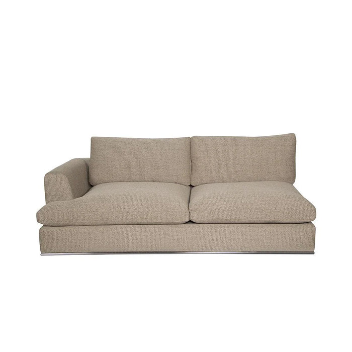 Paddington 2-Seater Left-Arm Fabric Modular Sofa Ð M_x008e_lange Brown