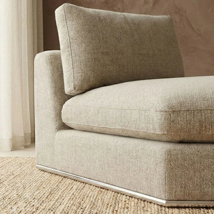 Paddington Corner Wedge Fabric Modular Sofa _ M_x008e_lange Brown