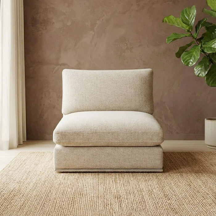 Paddington 1-Seater Armless Fabric Modular Sofa _ M_x008e_lange Brown